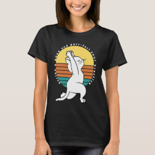 Camiseta Golpear Una Posa Y Puro Para Que Tu Gato De Yoga P