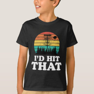 Camiseta Golpearía a ese jugador divertido de disco de golf
