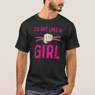 Camiseta Golpearía como una chica Percusionistas femeninas
