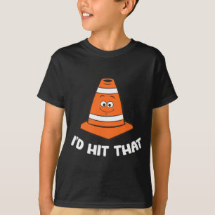 Camiseta Golpearía ese divertido cono de tráfico Performanc