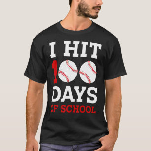Camiseta Golpeé 100 Días De Béisbol Escolar 100 Días, Toddl