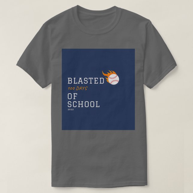 Camiseta Golpeé 100 días de clases en 2022 (Diseño del anverso)