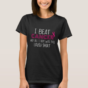 Camiseta Golpeé Al Cáncer Y Todo Lo Que Recibí Fue Este Per
