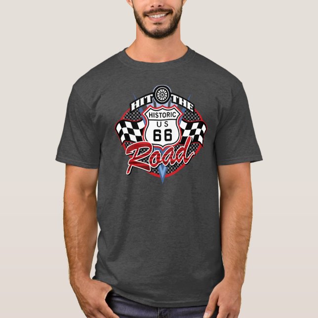 Camiseta Golpee el camino (Anverso)