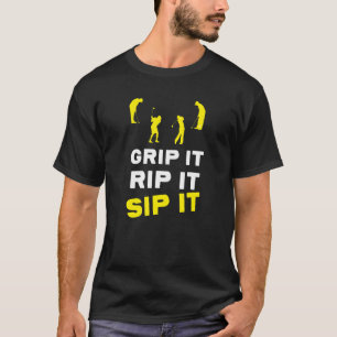 Camiseta Golpee el campo de golf y lo levante