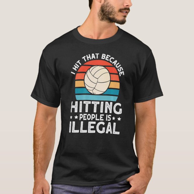 Camiseta Golpeé Ese Voleibol 1 (Anverso)