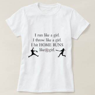 Camiseta Golpeé home run como un chica