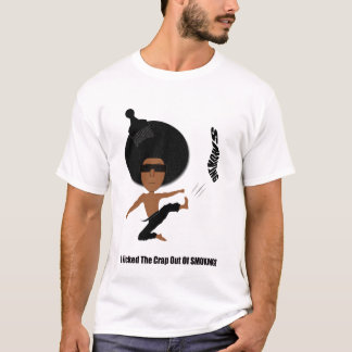 CAMISETA GOLPEÉ LA MIERDA CON EL PIE DE FUMAR
