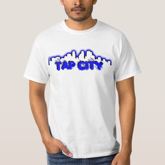 Camiseta Golpee ligeramente el blanco CLÁSICO T de (Anverso)