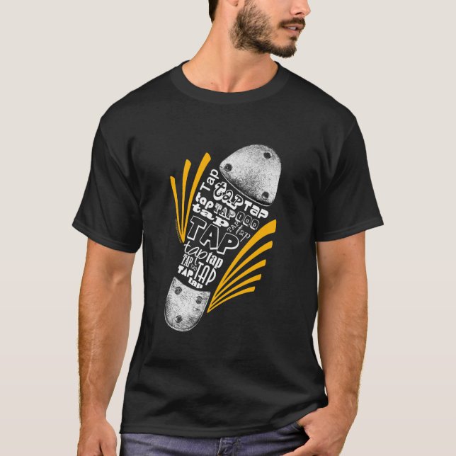 Camiseta Golpee ligeramente el naranja del zapato - (Anverso)