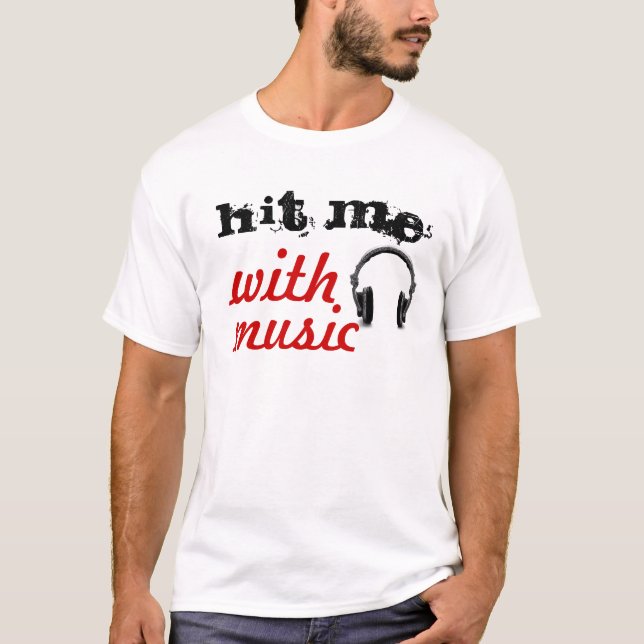 Camiseta Golpéeme con música (Anverso)