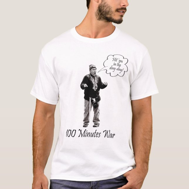 Camiseta Golpéenlos en el ding 100 minutos tee (Anverso)