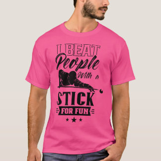 Camiseta Golpeo A La Gente Con Un Palo Para El Bi De Piscin