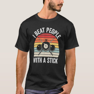 Camiseta Golpeo A La Gente Con Un Vino De Piscina De Billar