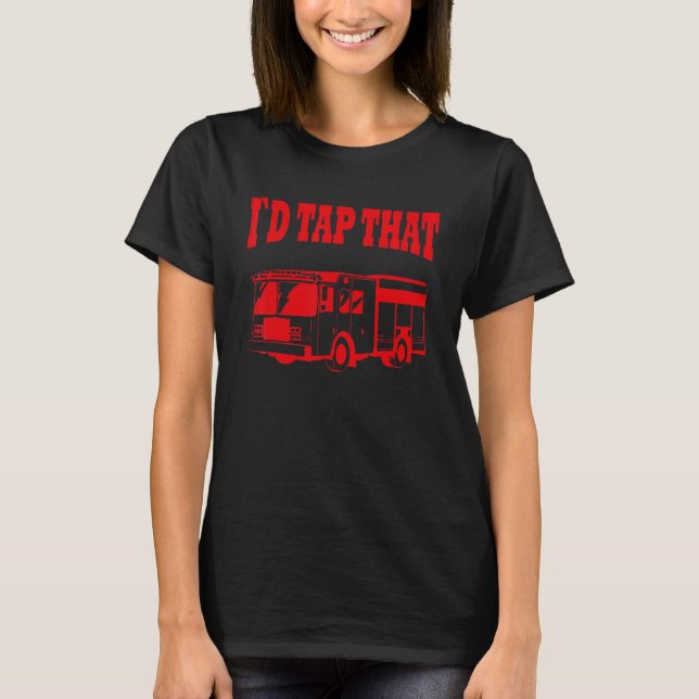 Camiseta Golpeo eso, camión de bomberos (Anverso)