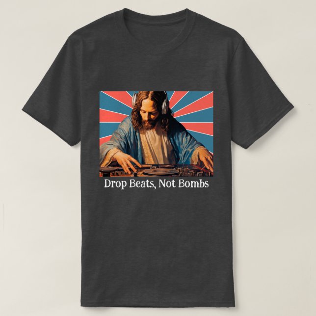 CAMISETA GOLPES DE COSECHA, NO BOMBAS. JESÚS, FRASE PERSONA (Diseño del anverso)