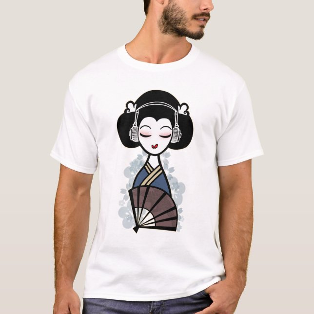 Camiseta golpes del geisha (luz) (Anverso)