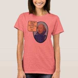 Camiseta Golpes del pentámetro de Iambic
