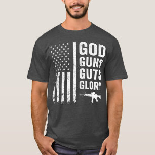 Camiseta GOLPES GUIONES GLORIA Patriótica Pro Gun American 