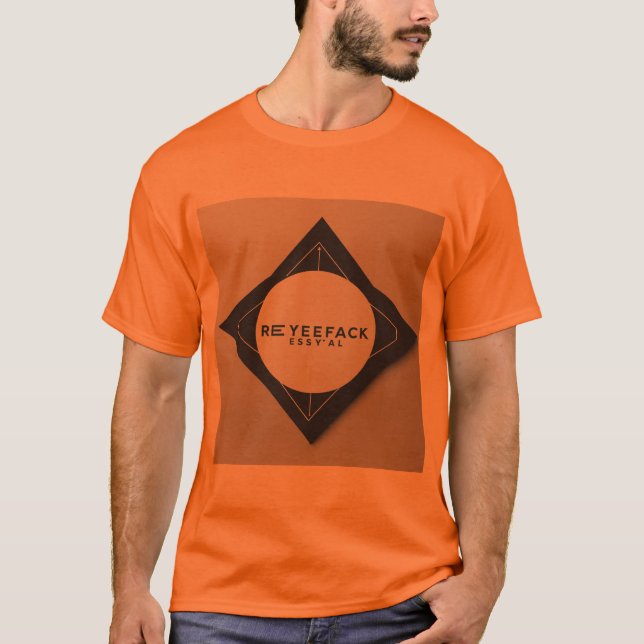 Camiseta Golpes naranjas: DJ diseñando videos (Anverso)