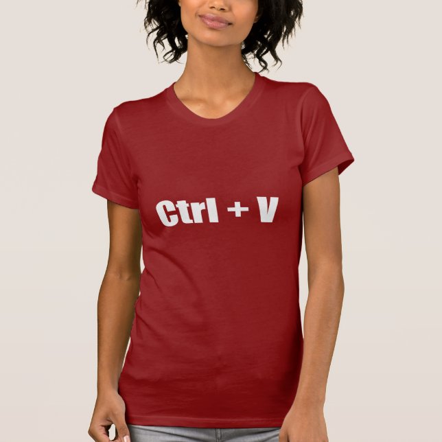 Camiseta Goma - Ctrl + V (Anverso)