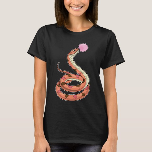 Camiseta Goma de mascado de serpiente (Anverso)