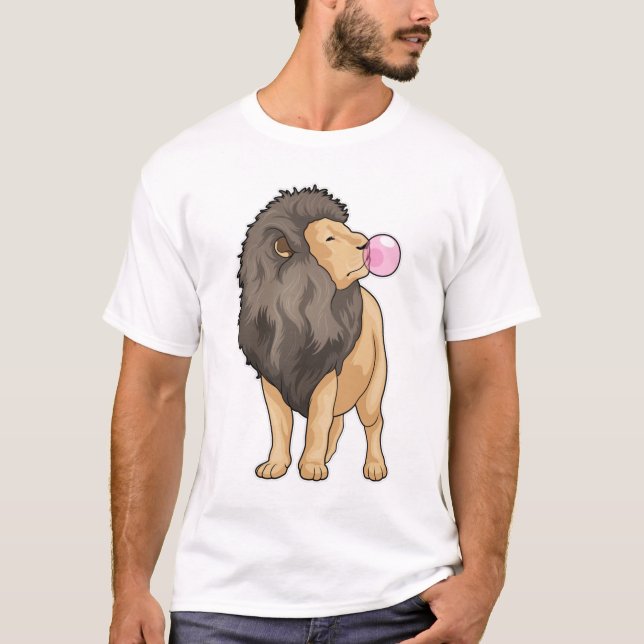 Camiseta Goma de mascar león (Anverso)