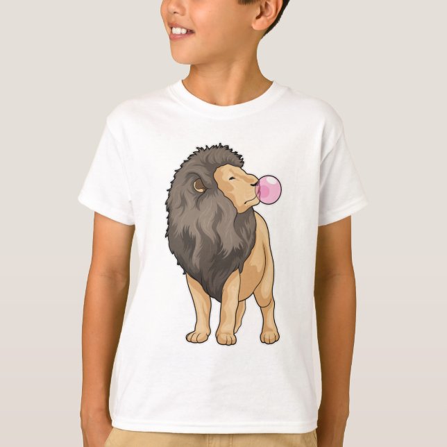 Camiseta Goma de mascar león (Anverso)