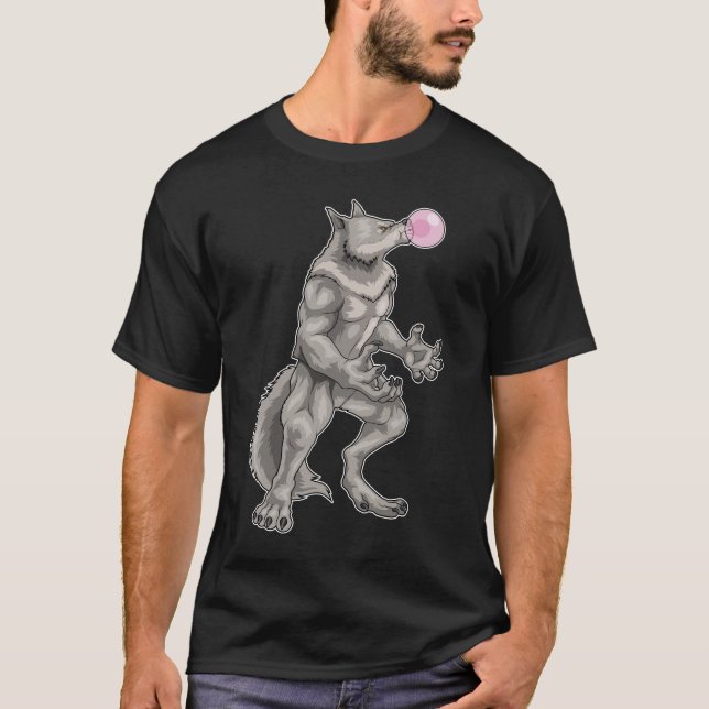 Camiseta Goma de mascar Werewolf Halloween (Anverso)