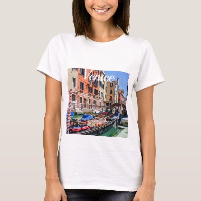 Camiseta Góndola tradicional de Venecia (Anverso)
