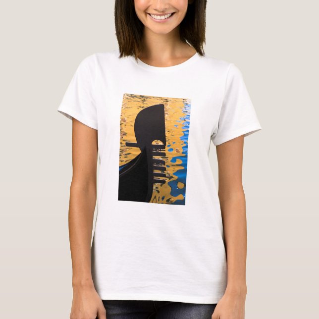 Camiseta Gondola y olas de agua, Italia (Anverso)