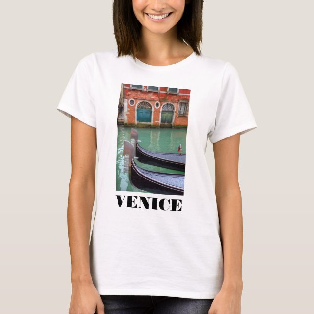 Camiseta Góndolas en el Gran Canal, Venecia (Anverso)