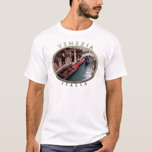 Camiseta Góndolas en un canal veneciano