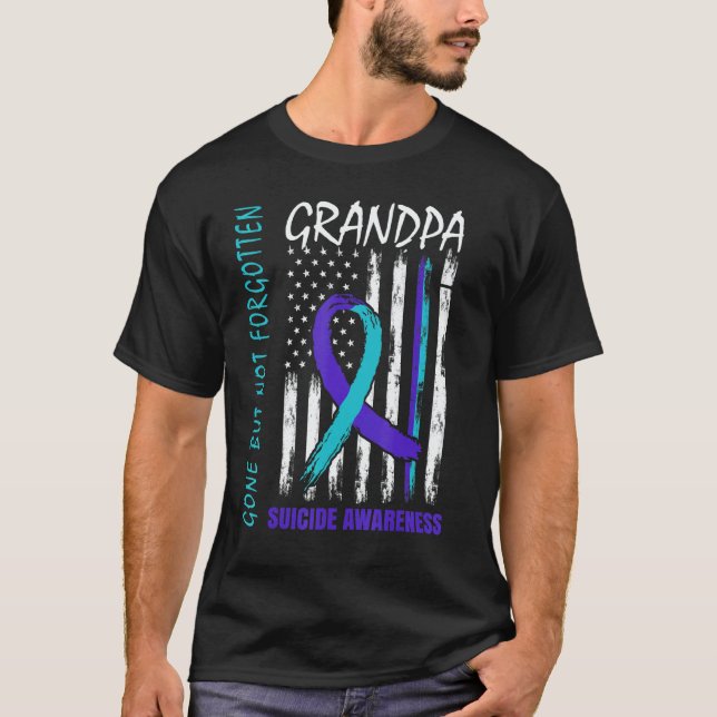 Camiseta Gone But Not Forgotten Grandpa Suicide Awareness F (Anverso)