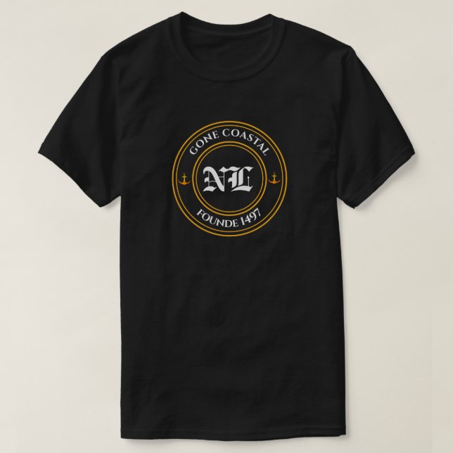 Camiseta Gone Coastal NL Fundación 1497 Terranova (Diseño del anverso)