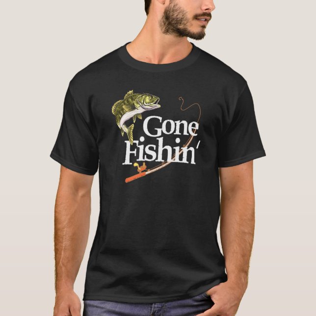 Camiseta Gone Fishin Apparat Fisherman Angler Fish (Anverso)