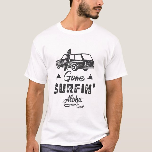 Camiseta Gone Surfing Black (Anverso)