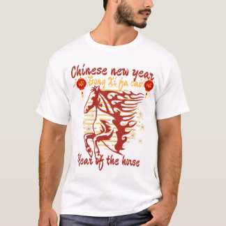 Camiseta Gong Xi fa Cai year of the horse chinese newyear