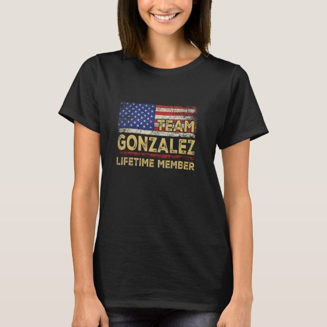 Camiseta Gonzalez Apellido Equipo de Camisas Gonzalez Lifet (Anverso)