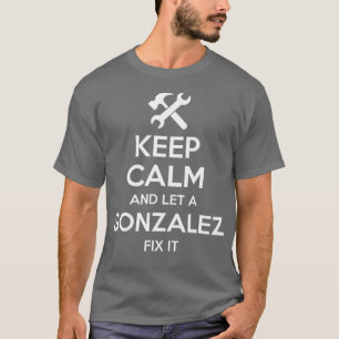 Camiseta GONZALEZ Funny Surname Birthday Family Tree Regalo