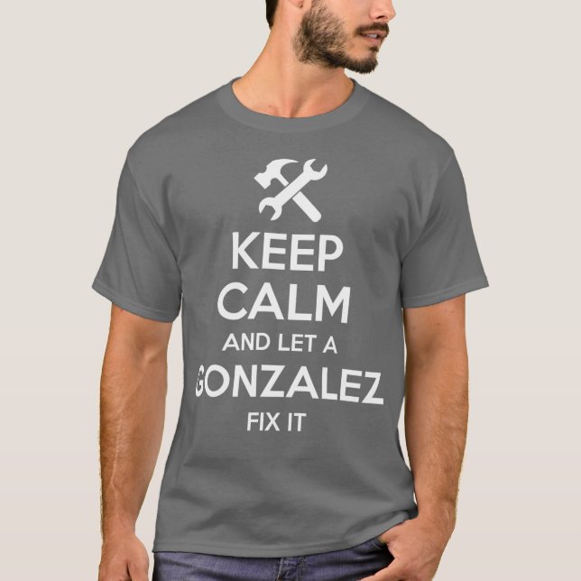 Camiseta GONZALEZ Funny Surname Birthday Family Tree Regalo (Anverso)