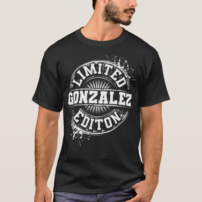 Camiseta GONZALEZ Funny Surname Family Tree Birthday Reunio (Anverso)