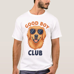 Camiseta 'Good Boy Club' de Golden Retriever genia