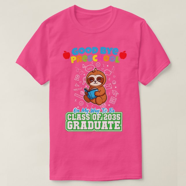 Camiseta Good Bye Clase Preescolar De 2035 Graduado PreK 10 (Diseño del anverso)