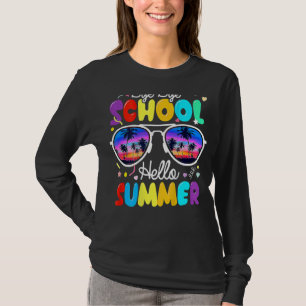 Camiseta Good Bye School Hello Summer Beach Sunset El Día P