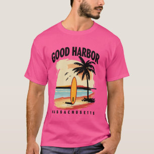 Camiseta Good Harbour Beach Massachusetts Surfboard Surfing