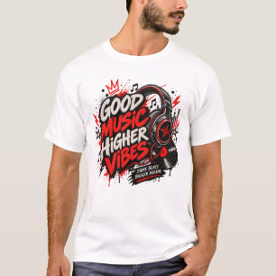 Camiseta Good Music Higher Vibes Ropa para Amant