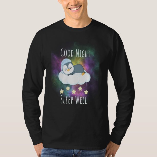 Camiseta Good night sleep well Penguin For Kids (Anverso)