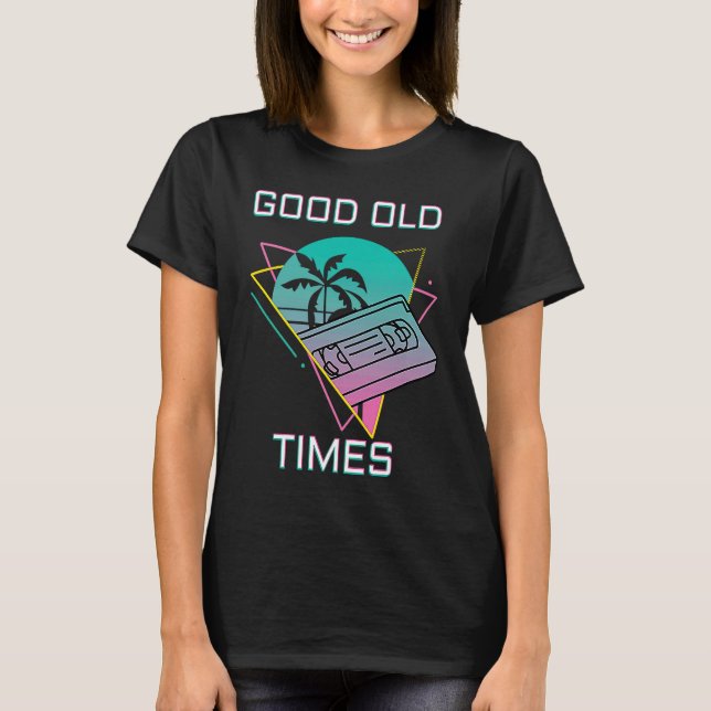 Camiseta Good Old Times Vintage VHS (Anverso)