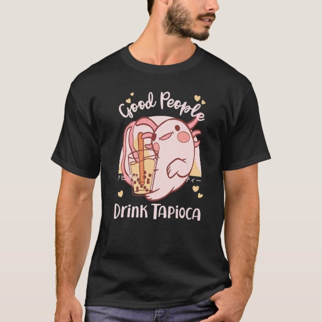 Camiseta Good People Drink Tapioca Bubble Boba Tea   (Anverso)